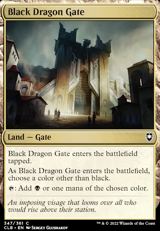 Black Dragon Gate feature for Child of Alara Deck