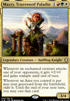 Mazzy, Truesword Paladin feature for Mazzy's Enchanted Army EDH