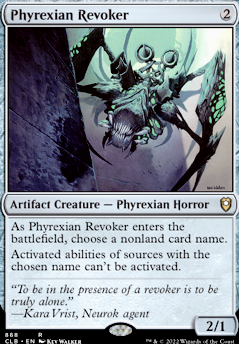 Phyrexian Revoker feature for Thalia and the Hatebots
