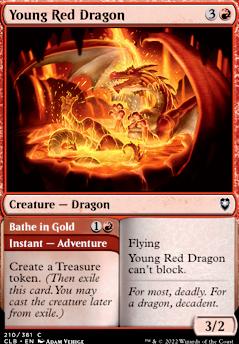 Young Red Dragon feature for Miirym Temur  Budget Dragons