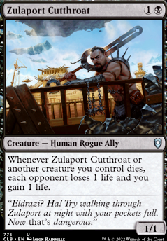 Zulaport Cutthroat feature for Piper of the Swarm - EDH