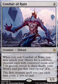 Conduit of Ruin feature for Eldrazi tribe