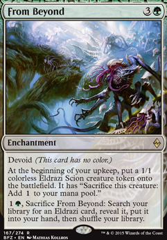 From Beyond feature for Consuming Eldrazi (BFZ - OGW - EMN)
