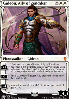 Gideon, Ally of Zendikar feature for Ally Commander