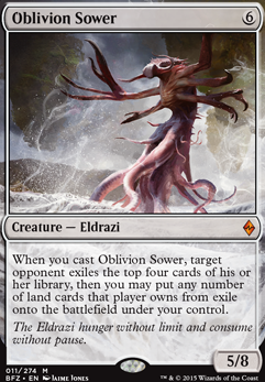 Oblivion Sower feature for True Colorless Eldrazi