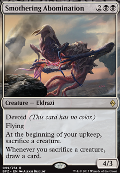 Smothering Abomination feature for Eldrazi Scions