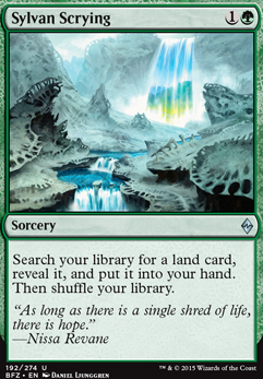Sylvan Scrying feature for Child of Alara Deck
