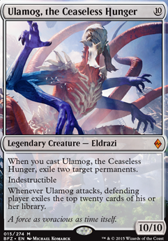 Ulamog, the Ceaseless Hunger feature for Battle for Zendikar Block Eldrazi Titans