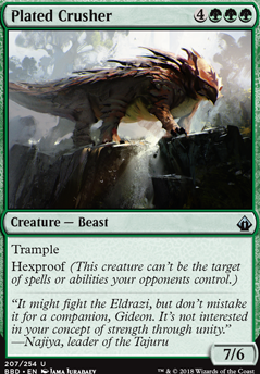 Plated Crusher feature for Pauper Commander Plated Crusher