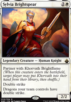 Sylvia Brightspear feature for Commander Knights
