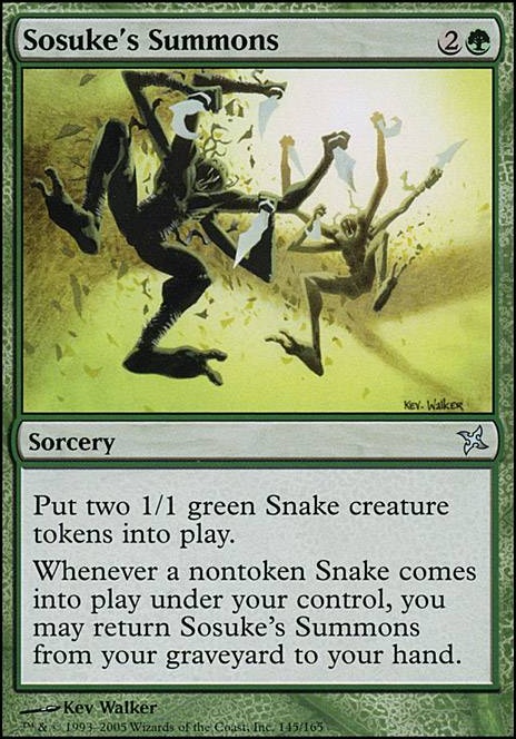 Sosuke's Summons feature for Snakes on a Plane (Shisato EDH)