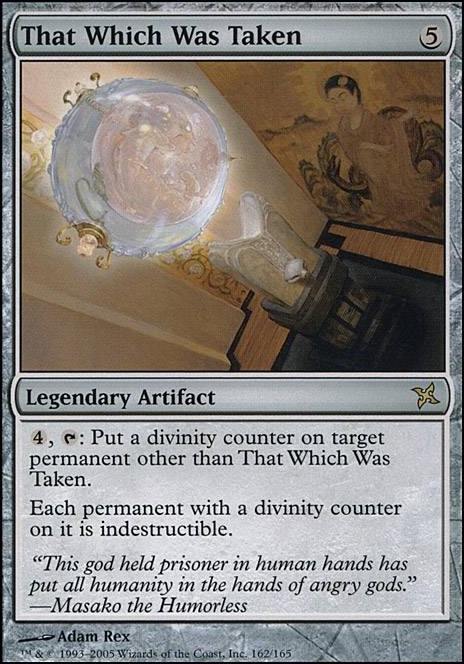 That Which Was Taken feature for Myojin of Cleansing Fire EDH Challenge