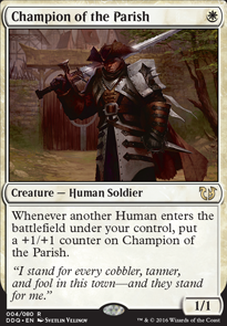Champion of the Parish feature for White Humans (Intro Deck)
