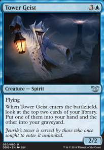 Tower Geist feature for All my uncommon blue creatures Deck