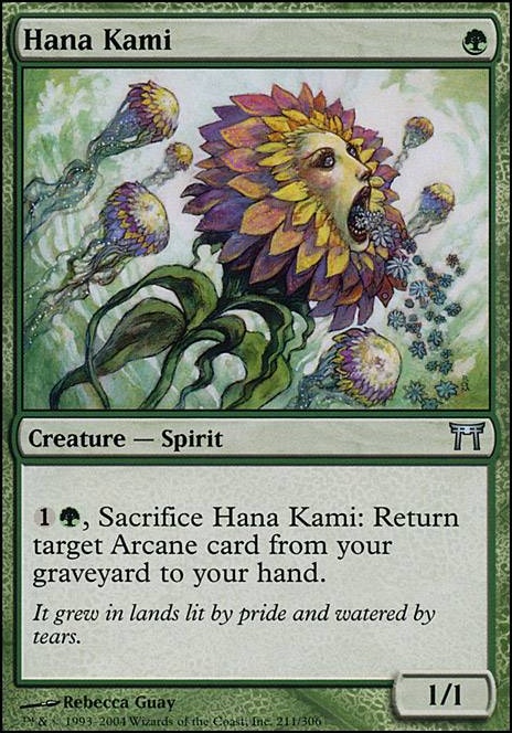 Hana Kami feature for 4-Color Pauper Spirits. Yes, This Is A Deck.