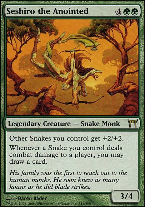 Seshiro the Anointed feature for Snake EDH