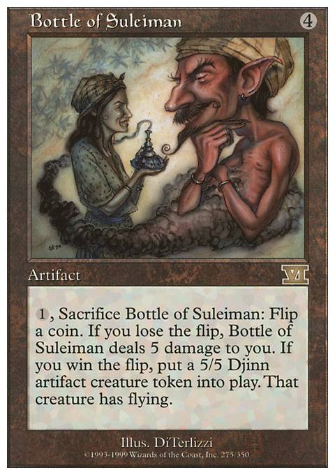 Featured card: Bottle of Suleiman