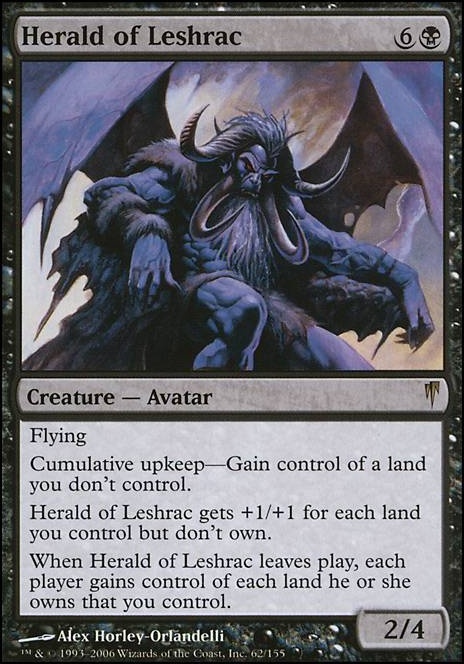 Herald of Leshrac feature for Justins Draft Deck