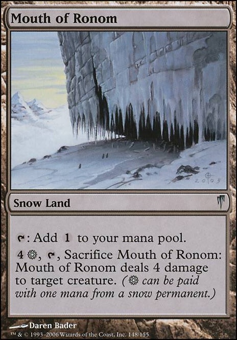 Mouth of Ronom feature for snowmageddon