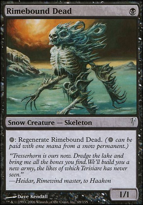 Featured card: Rimebound Dead