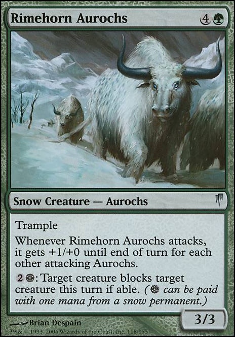 Commander: Rimehorn Aurochs