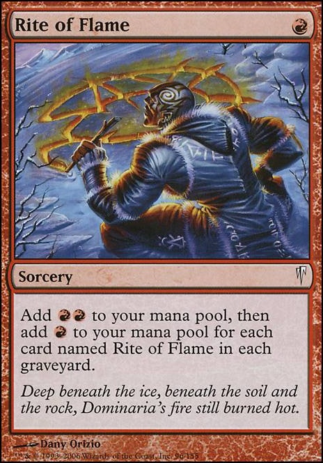Rite of Flame feature for budget semi-aggro commander