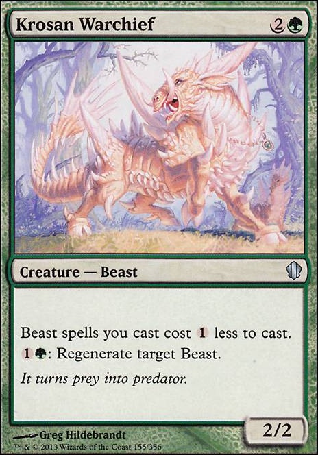 Krosan Warchief feature for Budget Beast Tribal!