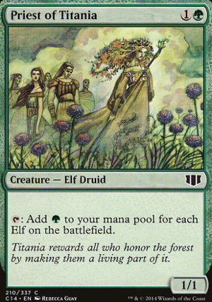 Priest of Titania feature for Green Ramp EDH