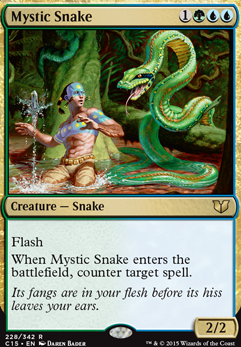 Mystic Snake feature for Sneople, they're real (snake people tribal edh)