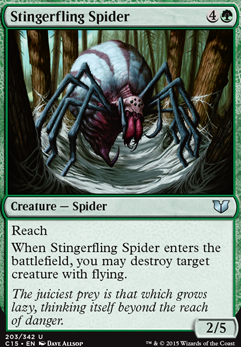 Stingerfling Spider feature for Ezuri, Claw of Phyrexia