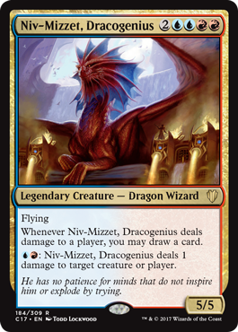 Niv-Mizzet, Dracogenius feature for Blue/Red Dragon