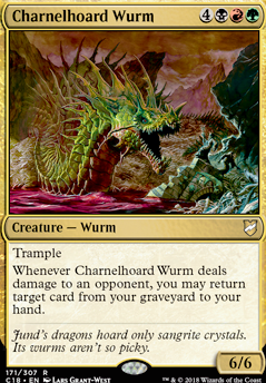 Charnelhoard Wurm feature for The Wurms Ascended Beyond Your Control
