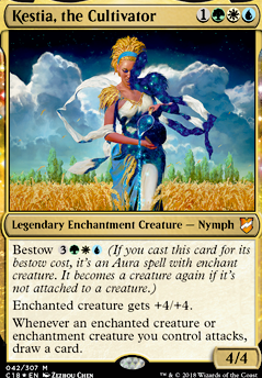 Kestia, the Cultivator feature for Nyxborn Stampede (Enchantment EDH)