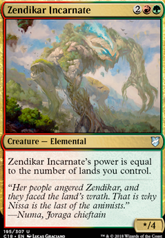 Zendikar Incarnate feature for Angie's Red Green Elf/Elemental