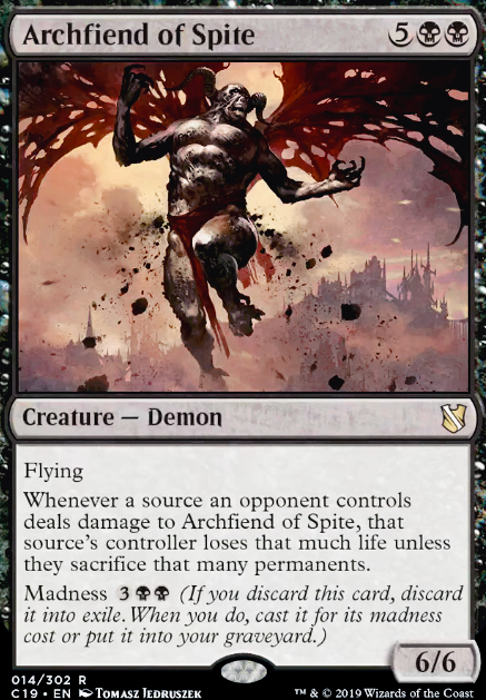 Archfiend of Spite feature for Rakdos, the Showstopper