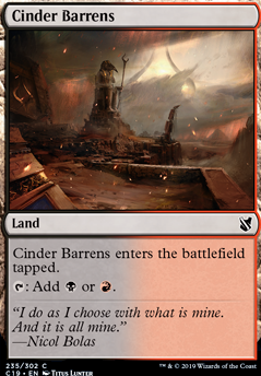 Cinder Barrens feature for Duel Commander: Naga/Warrior