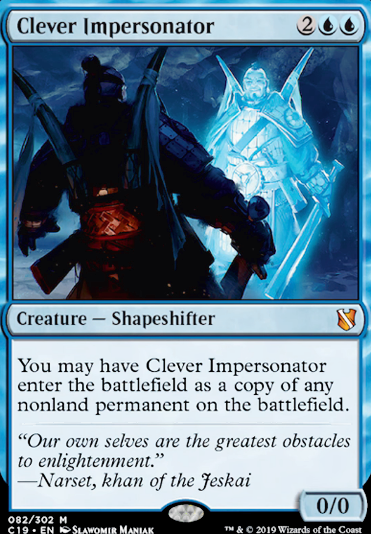 Clever Impersonator feature for Izzet a Gimmick?