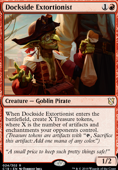 Dockside Extortionist feature for Gruul Gambling Goblins