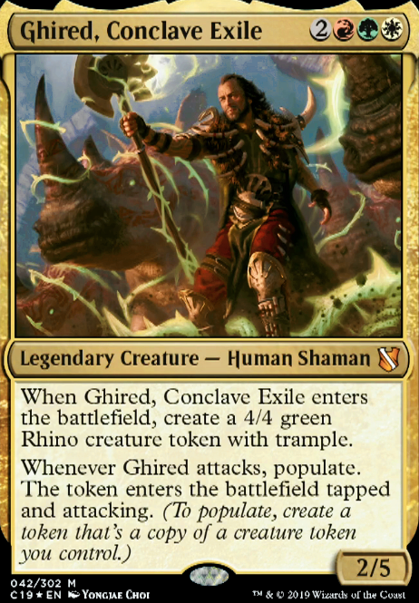 Ghired, Conclave Exile feature for Ghired, Conclave Exile - Token Populate Deck
