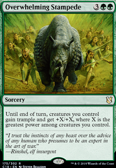 Overwhelming Stampede feature for My Buff big creature/stall deck-