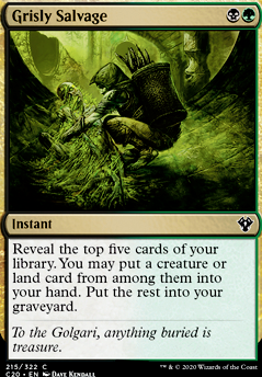 Grisly Salvage feature for Golgari Reanimator