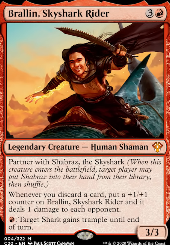 Brallin, Skyshark Rider feature for Discard Brallin and Sharky