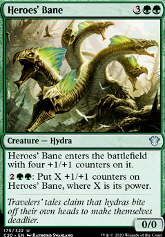Heroes' Bane feature for Golgari regen and counters