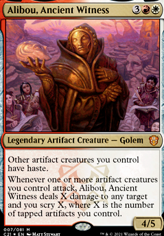 Alibou, Ancient Witness feature for Alibou's Constructs EDH