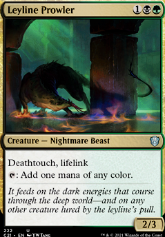 Leyline Prowler feature for Death’s touch, (Golgari deathtouch/counters Arena)