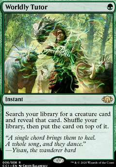Worldly Tutor feature for Yisan, the Budget Bard