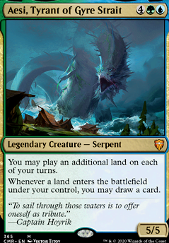 Aesi, Tyrant of Gyre Strait feature for Play a land, Draw a Card - Ultimate Aesi