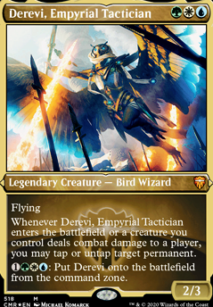 Derevi, Empyrial Tactician feature for EDH (Wizard Tribal)