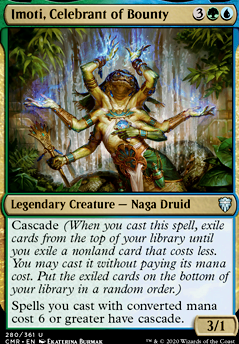 Imoti, Celebrant of Bounty feature for Casual Simic Cascade