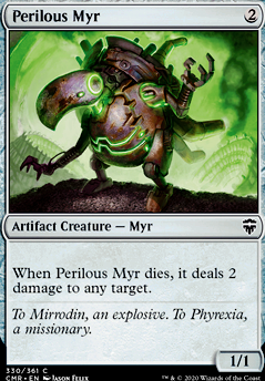 Perilous Myr feature for Arcum deck